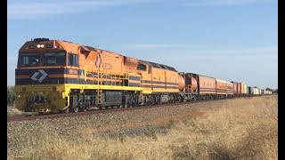 Aurizon 7AD1 GWU014 CLP14 pass Angle Vale Road, Virginia