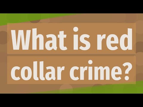 What is a red collar crime?