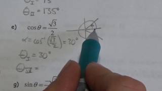 M20 1 Solving Equations with Special Triangles   Lesson