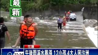 午後雨沙婆噹溪暴漲 溯溪女子溺斃－民視新聞