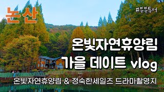 [vlog] 논산 가을데이트 | 온빛자연휴양림 | 정숙한세일즈 드라마 촬영지 | 양촌 | 대전근교 #부부투어