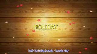 T- ara -  holiday -  engsub