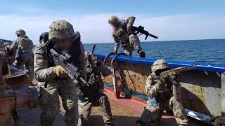 Абордажні дії 73 морського центру спеціального призначення VBSS (visit, board, search and seizure).