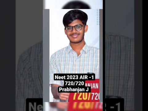 Neet Topper 2023 | Prabhanjan J.. - YouTube