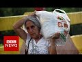 'Desperate' Venezuelans stream into Colombia to buy food - BBC News