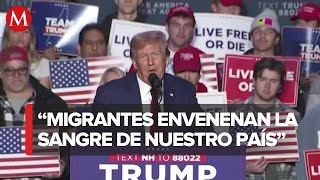 Donald Trump realiza declaraciones contra migrantes en evento de campaña