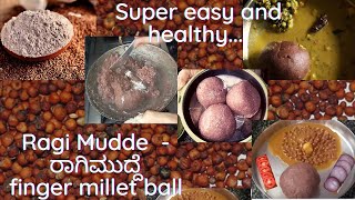 Ragi Mudde | Finger millet ball | South Indian staple food | ಆರೋಗ್ಯಕರ ರುಚಿಕರ ರಾಗಿ ಮುದ್ದೆ ಮಾಡುವ ವಿಧಾನ