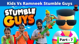 Kids Vs Ramneek Stumble Guys Part - 7 | RS 1313 Gamerz | Ramneek Singh 1313