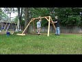 the swing setup x 8 contoured comfort 5 ft log swing model cf1128