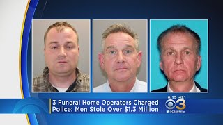3 Funeral Home Operators Charged With Stealing More Than $1.3 Millon