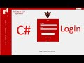 Login and sign up form in c# Using Sql database-Overview-2021