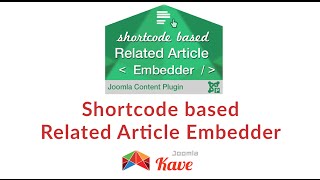 Shortcode Based Related Article Embedder Plugin for Joomla