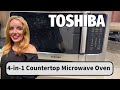 TOSHIBA 4 in 1 Countertop Microwave Oven| Bedt Air Fryer and Microwave Combo