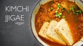 Vegan Kimchi Jjigae Recipe | How to make Spicy Korean Tofu Stew