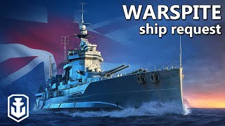 Warspite Is Old But Still One Of My Favourite Battleships In World of Warships (Ship Request)