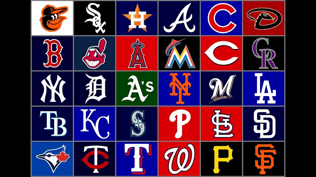 My Rankings Of All 30 MLB Teams Logos - YouTube