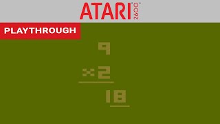 Basic Math (Atari 2600) Playthrough [HD] | RetroGameUp