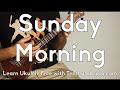 Sunday Morning - Maroon 5 - Ukulele Tutorial - Super Easy Beginner Song - Chordal Fills tutorial