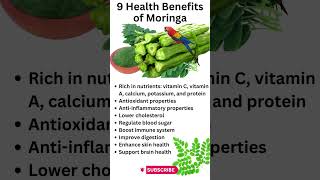 9 Health Benefits of Moringa #shorts #viral #health