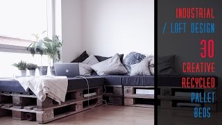 30 DIY Recycled Pallet Bed Frame Designs