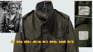 [14-8]Siu phẩm áo M65 size Medium regular mới 99% chất xanh olive òg107 cực đẹp mời ae