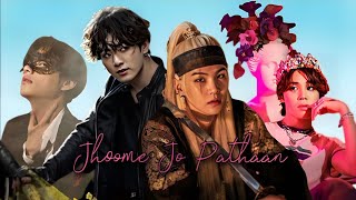 Jhoome Jo Pathaan | YoonMin & TaeKook | BTS | FMV | BTS Hindi Fmv