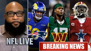 FULL NFL LIVE   Deebo Samuel to Cowboys   Davante Adam to Commanders   Cooper Kupp to Pats    Swagu