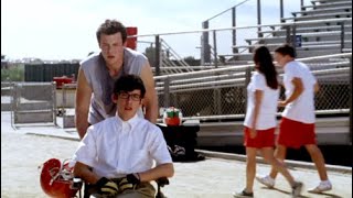 glee - 1x01 finn saves artie from the port-a-potty