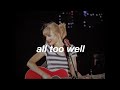 all too well by taylor swift | acapella + slowed + reverb + rain