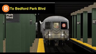 OpenBVE Throwback: The R40M B Train To Bedford Park Blvd (2000s)