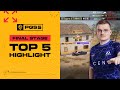 PGS 5 Final Stage TOP 5 Highlights l PUBG Esports