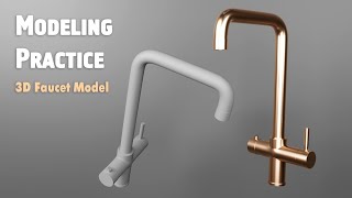 Hard Surface Modeling for Beginners in Maya  - Faucet