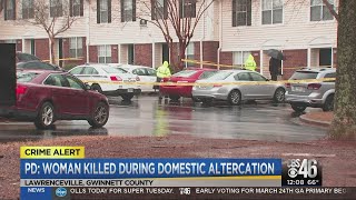 Police: Woman killed during domestic altercation in Gwinnett County