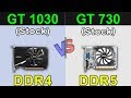 GT 1030 DDR4 VS. GT 730 DDR5 | Pentium G5400 | 720p Gaming Benchmarks