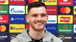 Andy Robertson - Liverpool v Real Madrid - Pre-Match Press Conference Champions League Quarter-Final