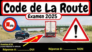 ✅ TEST GRATUIT DU CODE DE LA ROUTE 2025 📚 #43