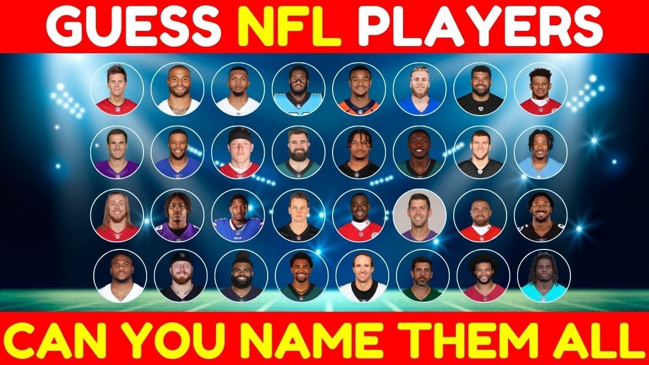 Can You Guess The Nfl Player Ultimate Football Player Quiz Youtube