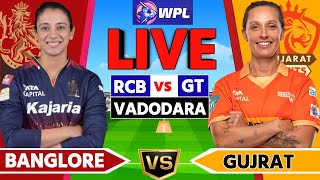 🔴LIVE - RCB W vs GG W | GG vs RCB WPL 1st MATCH LIVE | WPL LIVE | GUJRAT vs BENGLURU LIVE