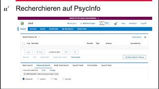 Searching on PsycInfo