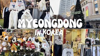 SHOPPING IN KOREA 🇰🇷 | Myeongdong shopping&food street | korea vlog-Seoul KOREA| Christmas