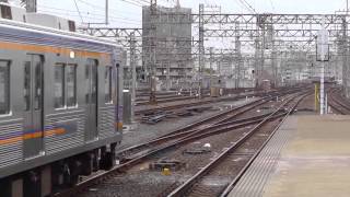 南海3000系8両編成 住ノ江検車区へ入庫　2014