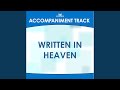 Written in Heaven (Vocal Demo)