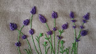 3D Lavander embroidery design