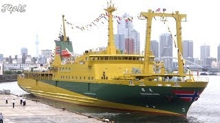 TACHIBANA MARU 橘丸 Passenger ship 東海汽船 試乗会 竹芝出港シーン 2014-JUN