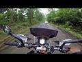 entering the western ghats shivapura hanging bridge offroad day2 monsoon ride ktm duke 200