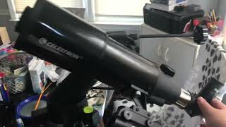 Celestron 80mm travelscope on a new mount with new parts