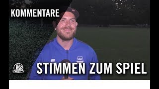 Die Stimmen zum Spiel | Viktoria Harburg II - Dersimspor II (2.Runde, Pokal der 2.Herren)