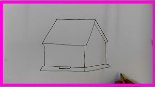 এত সহজ ঘর আঁকা 🏠 সহজে ঘর আঁকা শিখে নাও🌞Easy drawing House