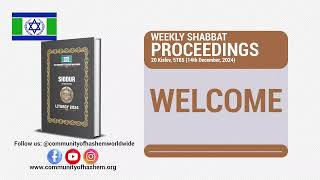 Vayeishev: Weekly Shabbat Broadcast for 20 Kislev 5784 Corresponding to 5784