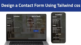 Responsive Contact Section using Tailwind CSS #tailwindcss  #cantact  #htmltutorial #trending